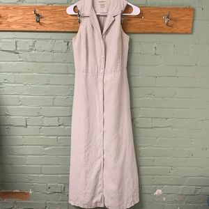 Eddie Bauer linen floor-length dress size 8